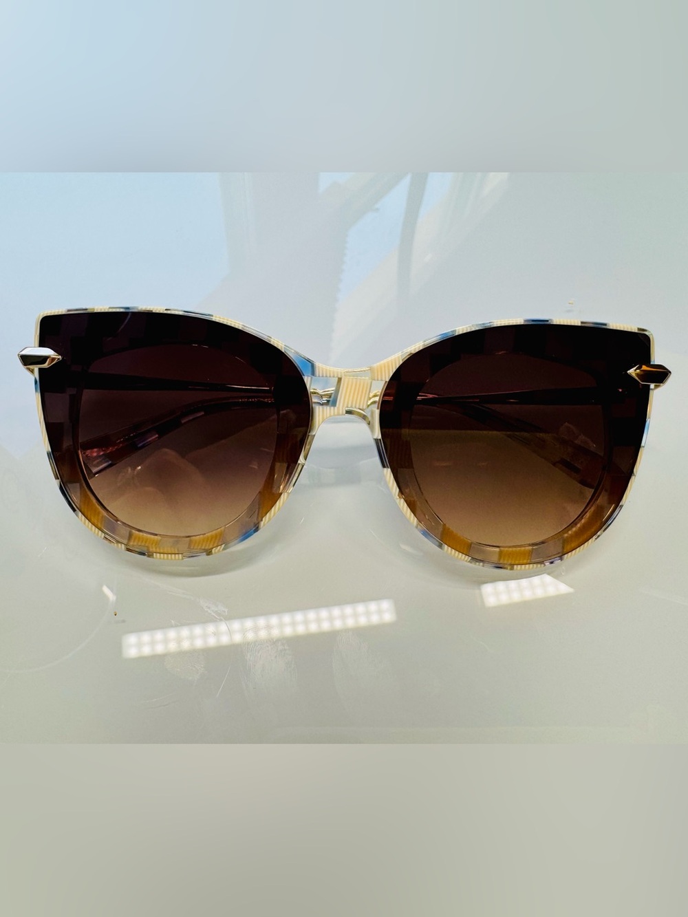 KREWE Laveau Nylon Gingham Over Crystal